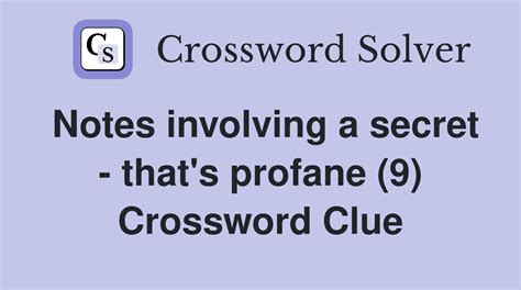 profane (7) Crossword Clue